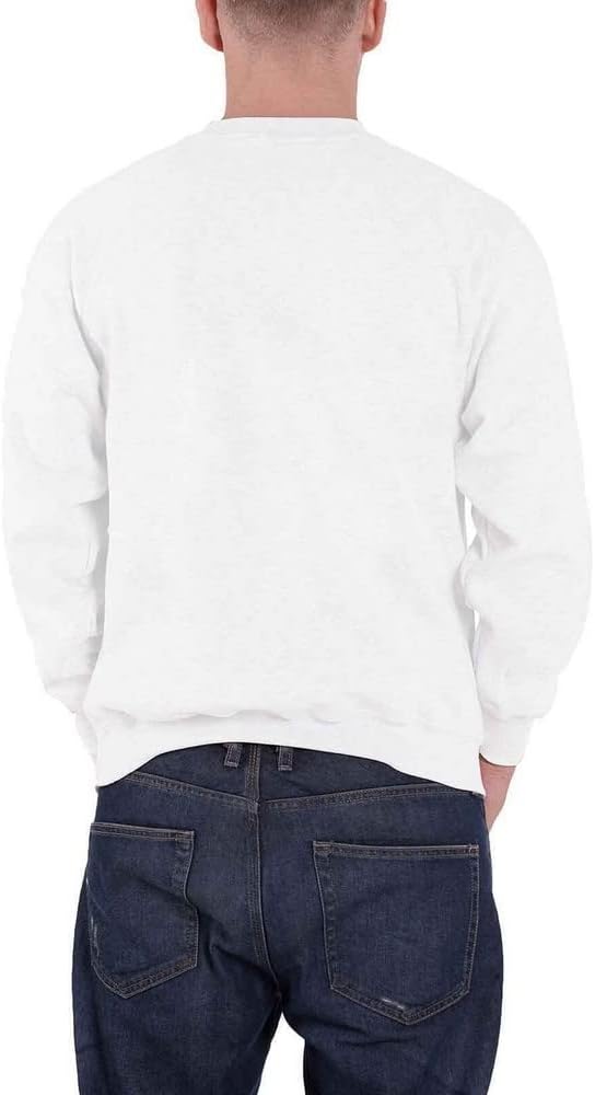 Rocks-off Queen Sweatshirt Classic Crest Band Logo Nue offiziell Weiss Unisex
