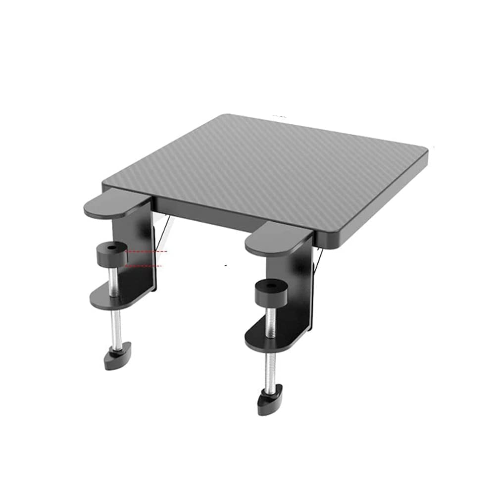 OUGIC Ergonomische Schreibtischverlängerung, 24 x 23 cm, stanzfreie Klemmung, faltbare Tastatur-Schu