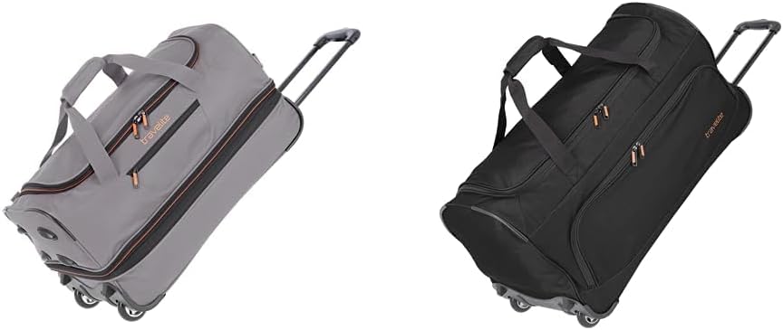 Travelite 2-Rad Trolley Reisetasche Gr. S mit Dehnfalte, Gepäck Serie Basics & 2-Rad Trolley Reiseta