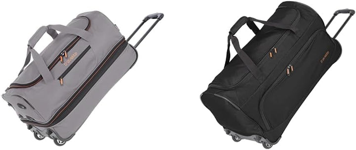Travelite 2-Rad Trolley Reisetasche Gr. S mit Dehnfalte, Gepäck Serie Basics & 2-Rad Trolley Reiseta