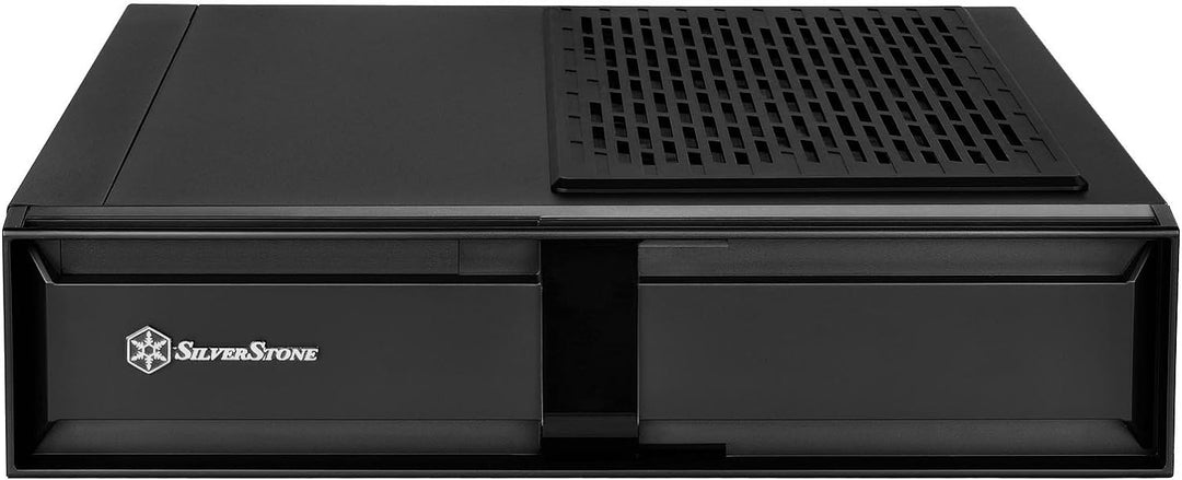SilverStone SST-ML08B - Milo Mini-ITX schmales HTPC Desktop Gehäuse, schwarz