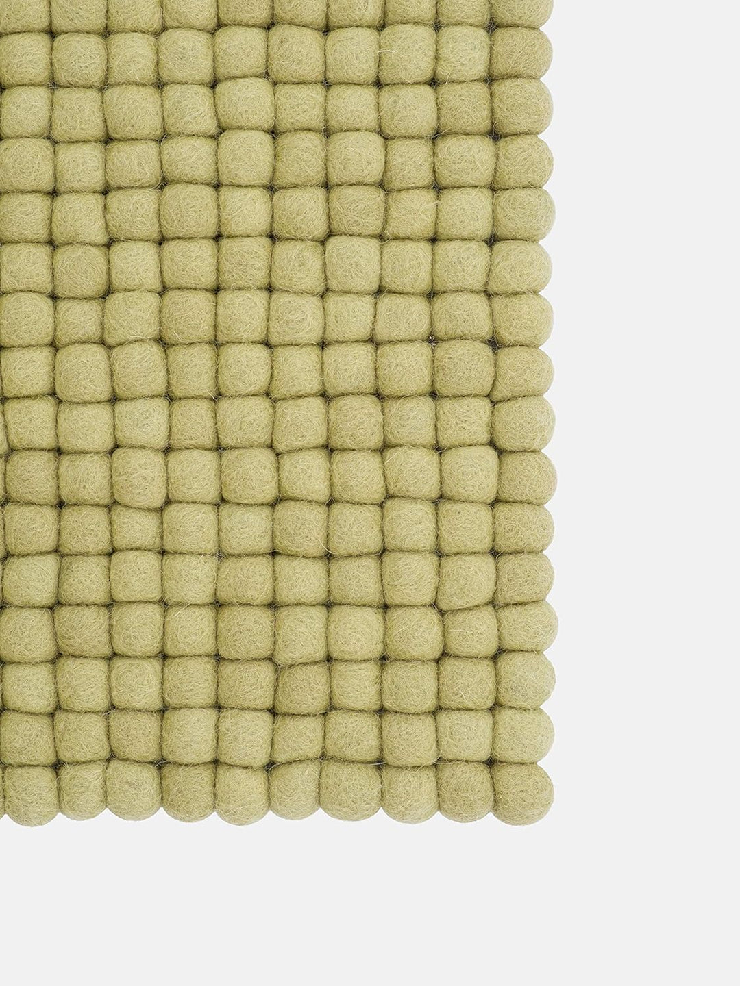 myfelt Filzkugel-Sitzauflage Stuhlauflage - Pitt - quadratisch, 36x36 cm, Hellgrün, Hellgrün