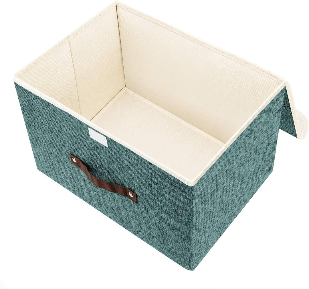 TYEERS Faltbare Aufbewahrungsbox mit Deckel, Stoff, Waschbare, Kisten Aufbewahrung mit Deckel, 38x25