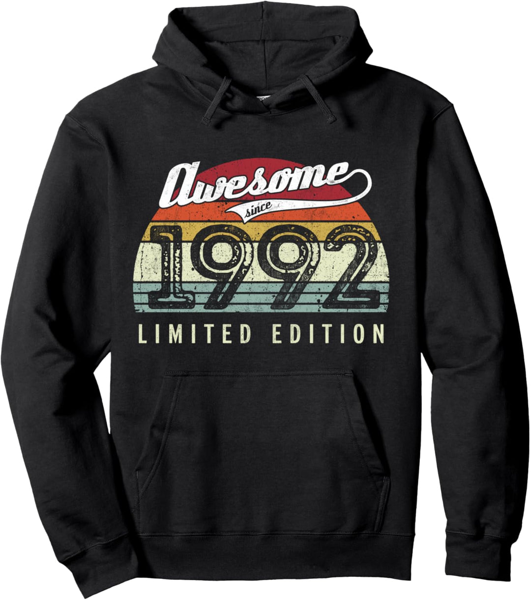 Retro Vintage 1992 Limited Edition 30. Geburtstag 30 Jahre alt Pullover Hoodie