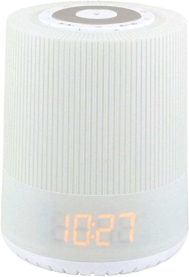 Soundmaster UR230WE UKW-PLL Radio Radiowecker Wecker Naturklänge farbiges LED Nachtlicht Aufwachlich