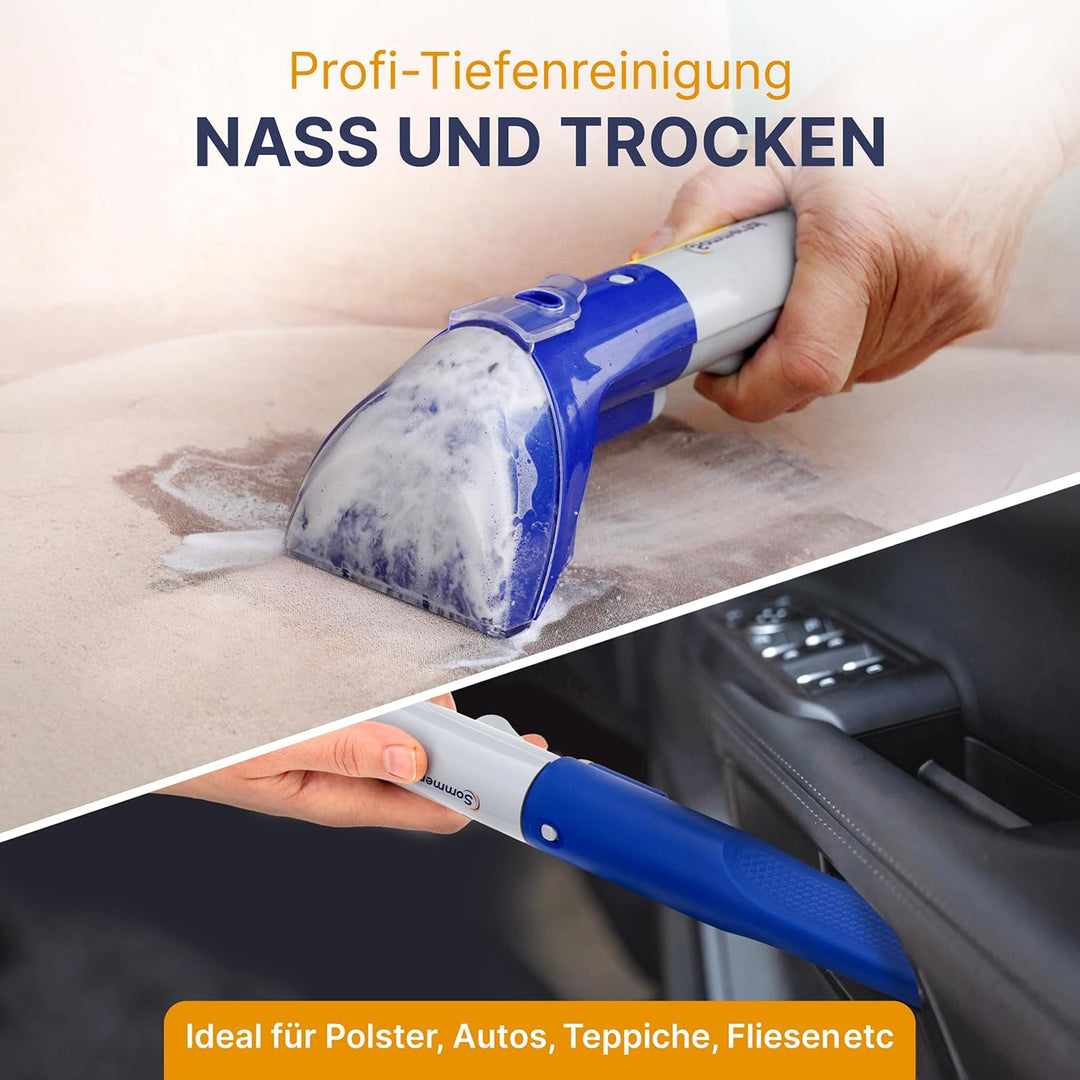 MultiCleaner WS450 5in1 inkl. 2L Polsterreiniger, Gerät für Teppiche, Treppen, Polster, Sofa, Auto,
