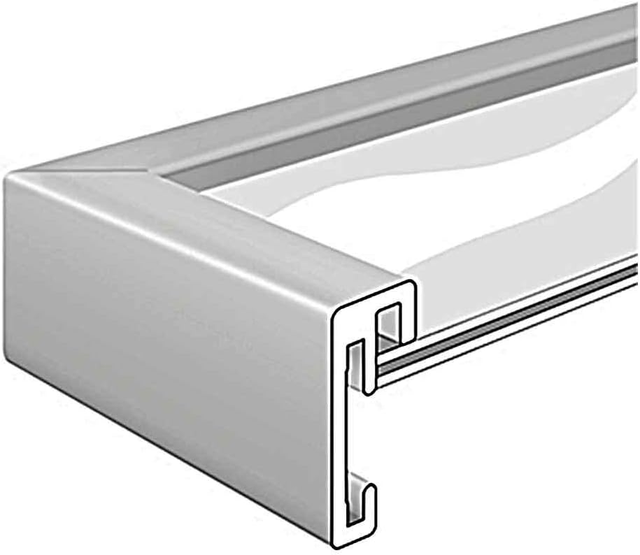 accent by nielsen Bilderrahmen, 13 x 18 cm, Aluminium, Eiche, Fotorahmen zum Auftstellen und Aufhäng