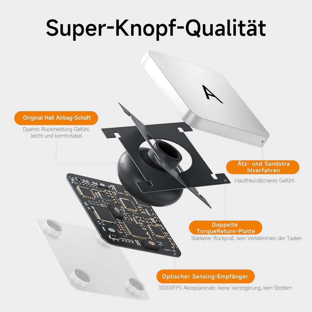 nimin Tastaturhülle für iPad Pro 13 Zoll M5 2025 / M4 2024, Multi-Touch-Trackpad, Magnetische Befest