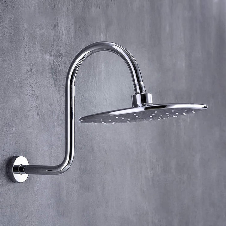 S Form Duscharm, Schwanenhals Duscharm Verlängerung Feststehender Duschkopf aus massivem Edelstahl E