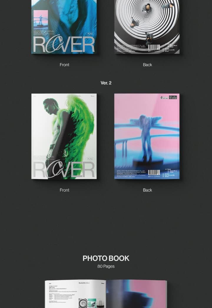 EXO KAI Rover 3rd Mini Album CD+POB+Booklet+Photocard+Tracking Sealed (Photo Book SET(Ver.1+Ver.2)),