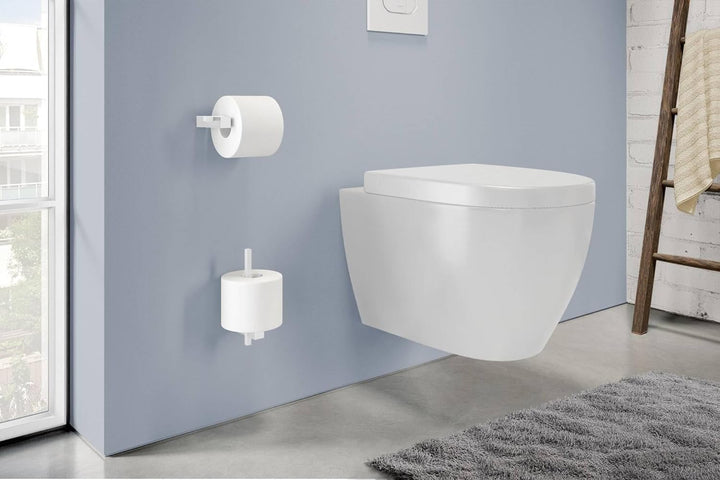 Zack Carvo White Stainless Steel Toilet Roll Holder 40810