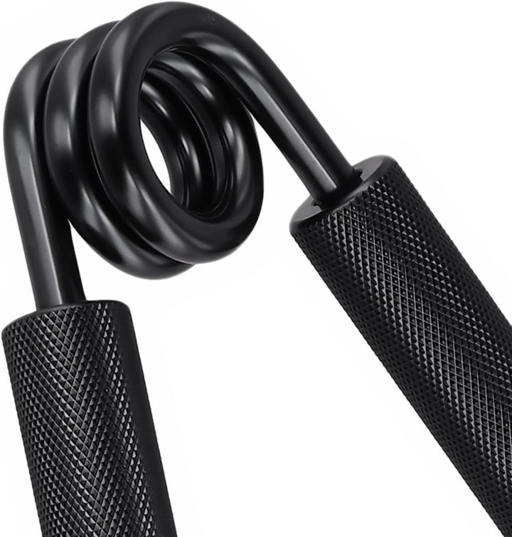 6 Stück 22-136KG Handtrainer, Schwarz Griffkraft Trainer Aluminium mit Federstahl, Unterarmtrainer f