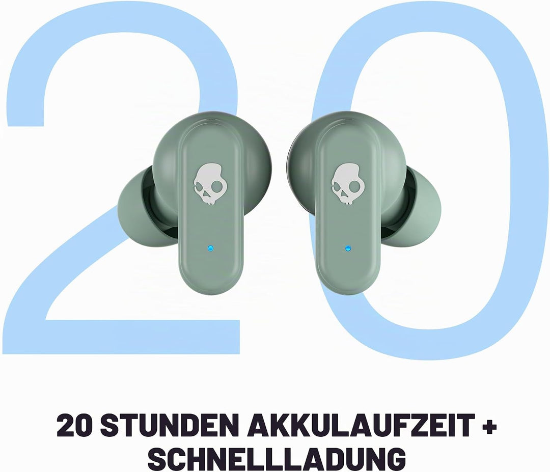 Skullcandy Dime 3 Wireless Earbuds, Bluetooth Headphones, Noise Isolating Fit, Up to 20 Hours Batter
