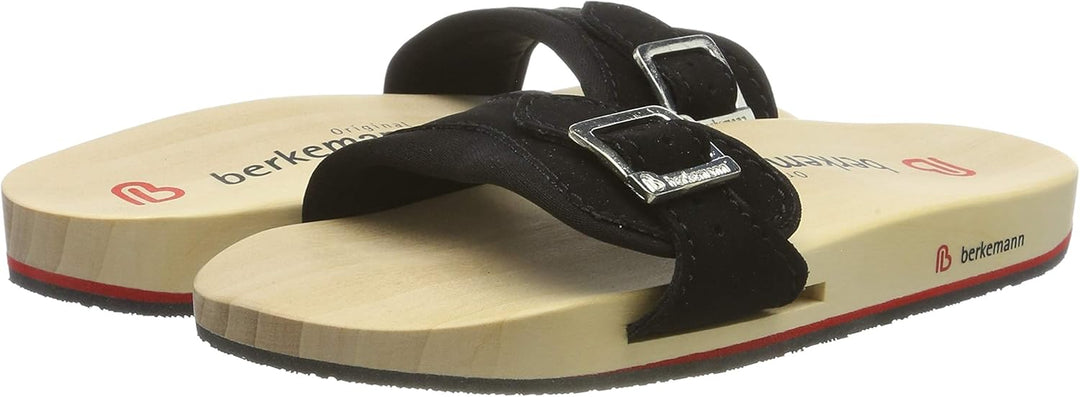 Berkemann Unisex-Erwachsene Berkilette Pantoletten 43 1/3 EU Schwarz, 43 1/3 EU Schwarz