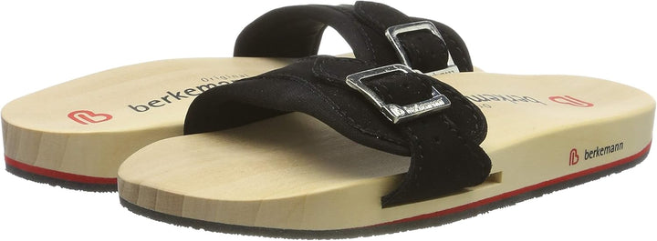 Berkemann Unisex-Erwachsene Berkilette Pantoletten 43 1/3 EU Schwarz, 43 1/3 EU Schwarz