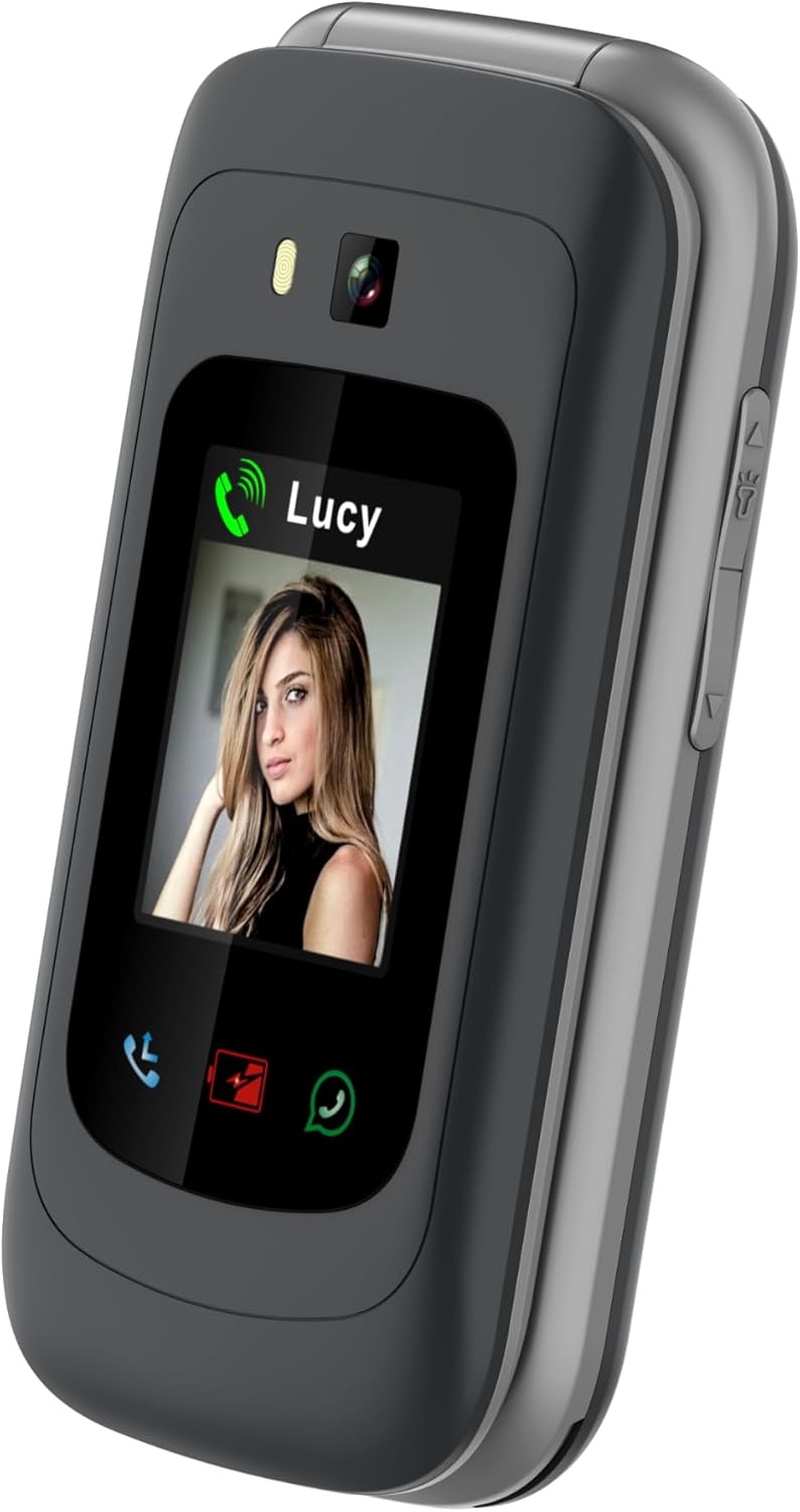 Funker E480 4G-Telefon für Senioren mit WhatsApp und Videoanrufen, SOS- und GPS-Taste, grosse Tasten