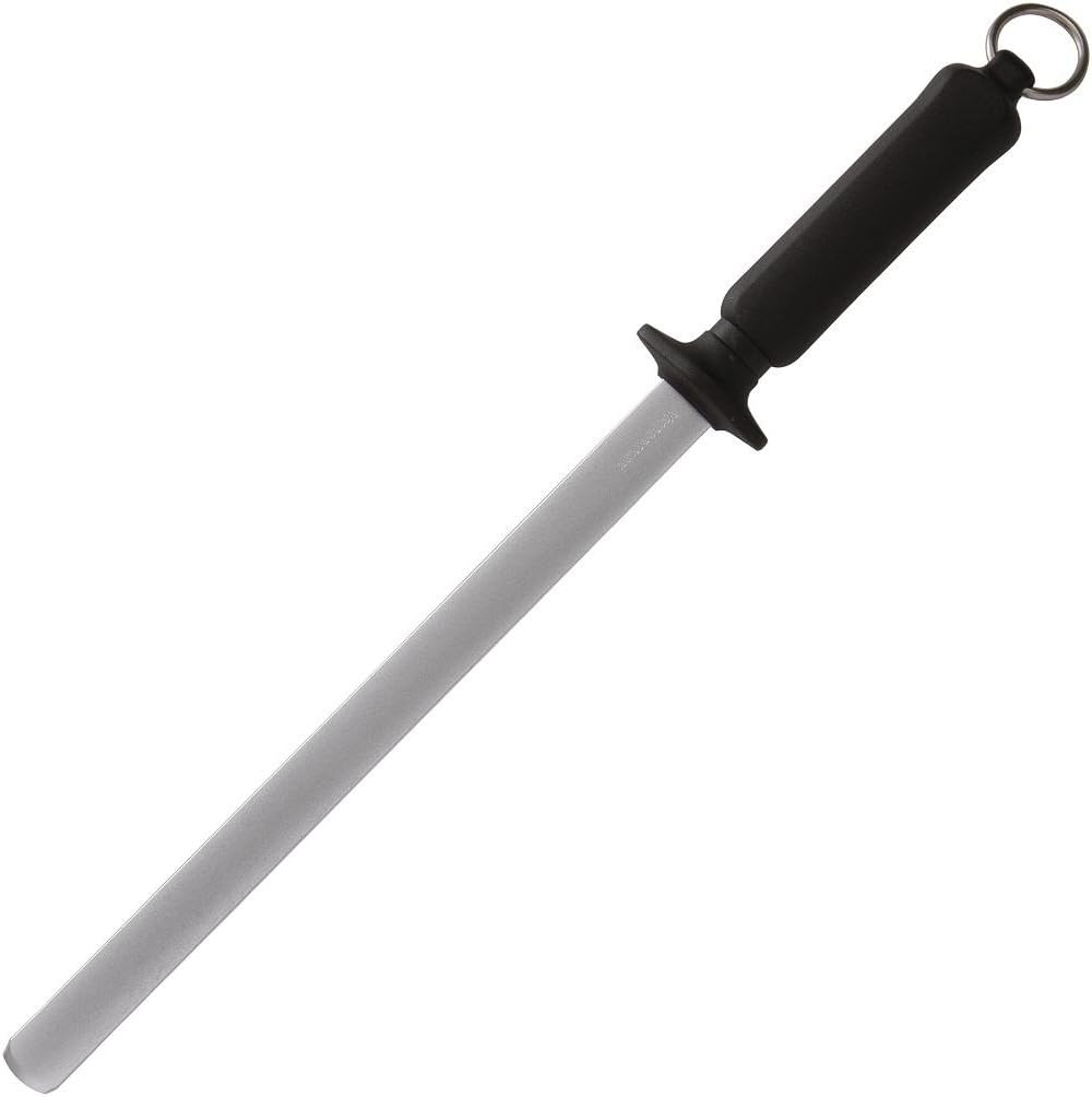 Victorinox Abziehstahl, Ovaler Wetzstahl zum Schärfen von Küchenmessern, 26 cm, Diamantbeschichtet,