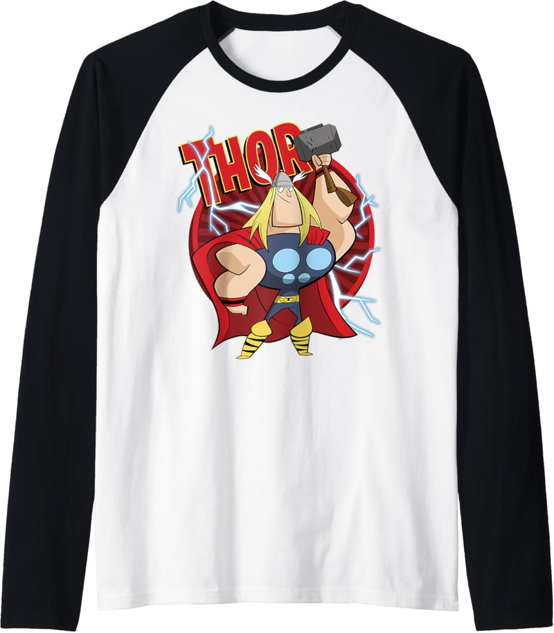 Marvel Avengers Thor Lightning Doodle Raglan