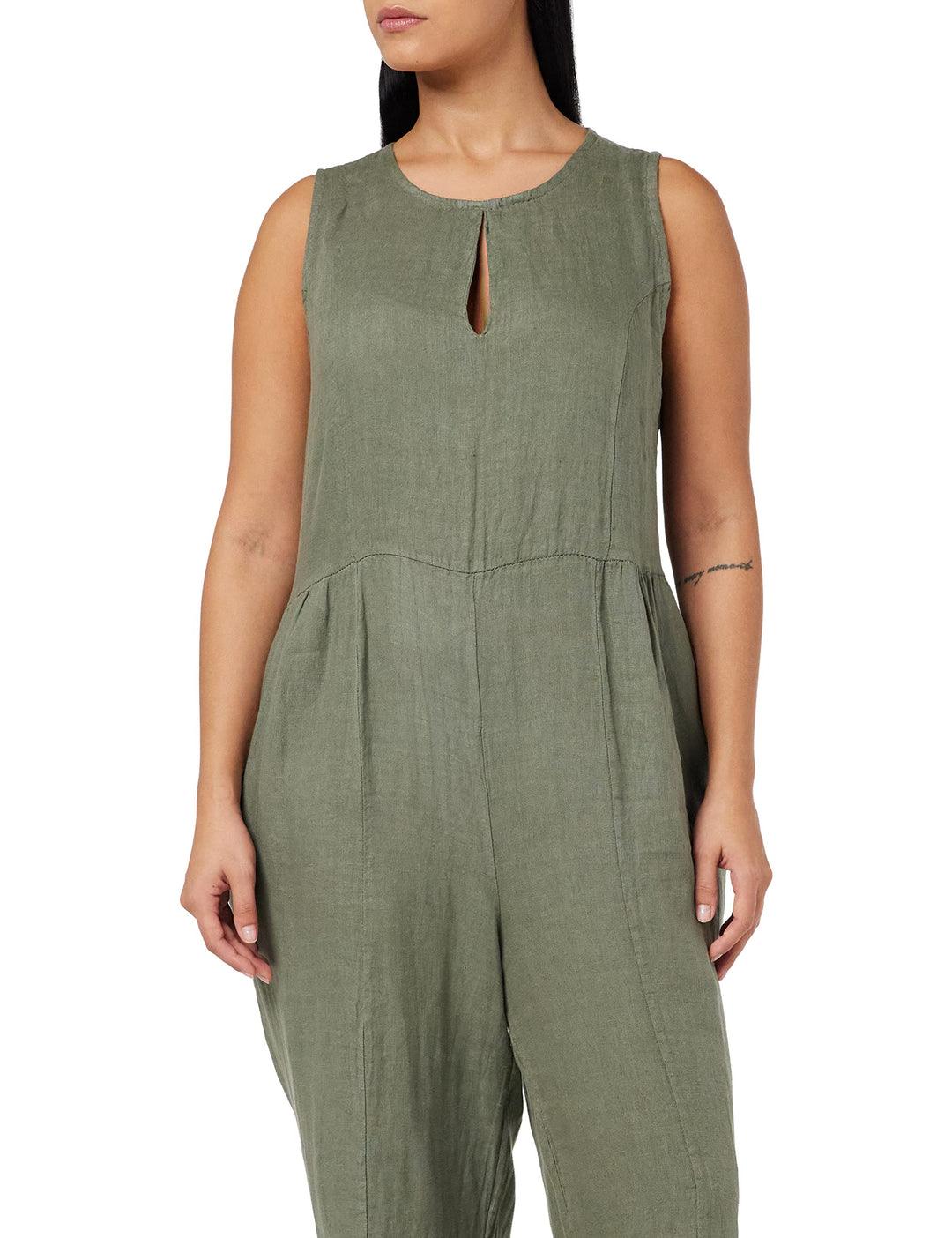 Le Jardin du Lin Damen Trlsc101275 Jumpsuit, Leichtes Khaki, 40 EU