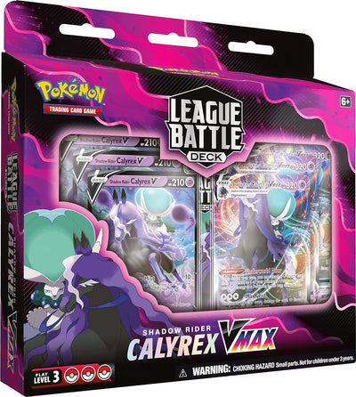 Pokémon TCG: Shadow Rider Calyrex VMAX League Battle Deck (60 Karten Ready to Play Deck, 3 Folien-V-