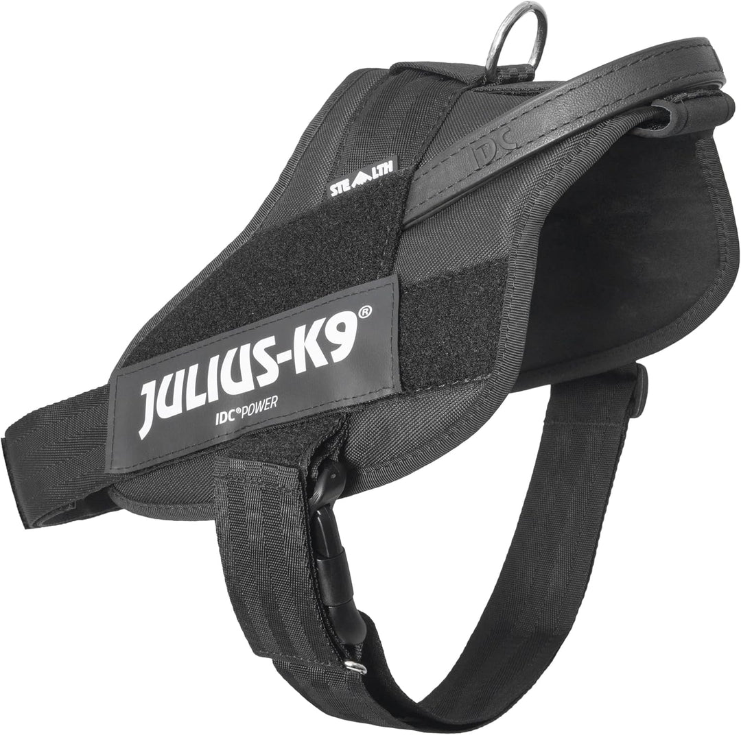 Julius-K9, 16STEALTH-P-3, IDC Stealth Powergeschirr, Grösse: 2XL/3, schwarz schwarz 2XL / 3, schwarz
