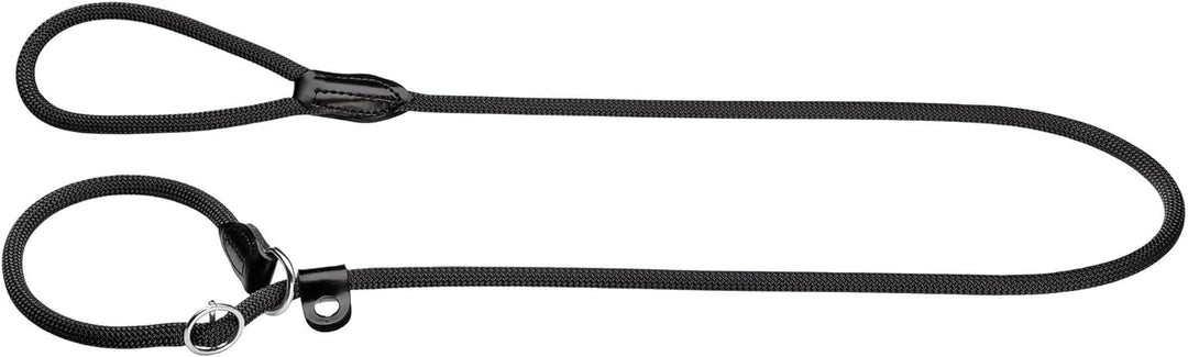 HUNTER FREESTYLE Retriever-Leine, mit integrierter Halsung, witterungsbeständig, 1,0 x 170 cm, schwa