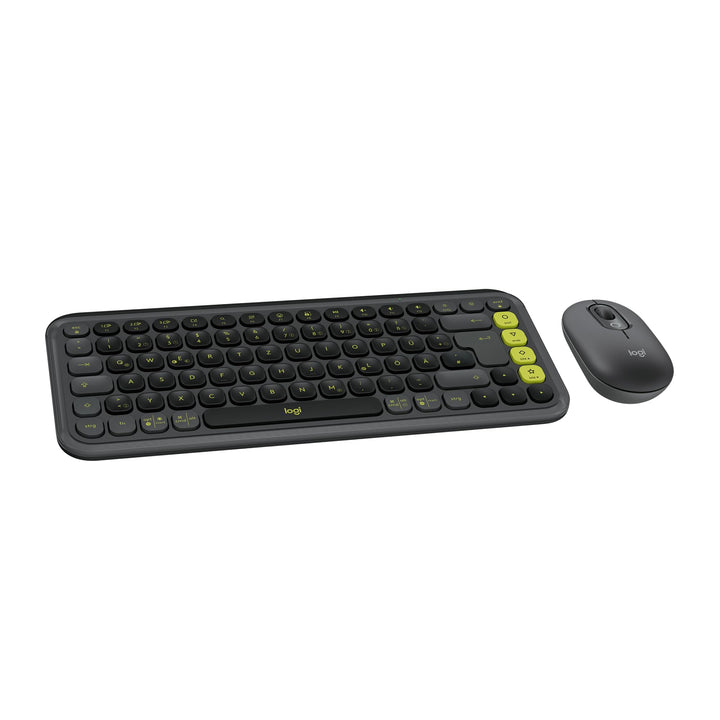 Logitech POP ICON Combo, Bluetooth-Tastatur-Maus-Set, Komfortables Tippen, programmierbare Tasten, l