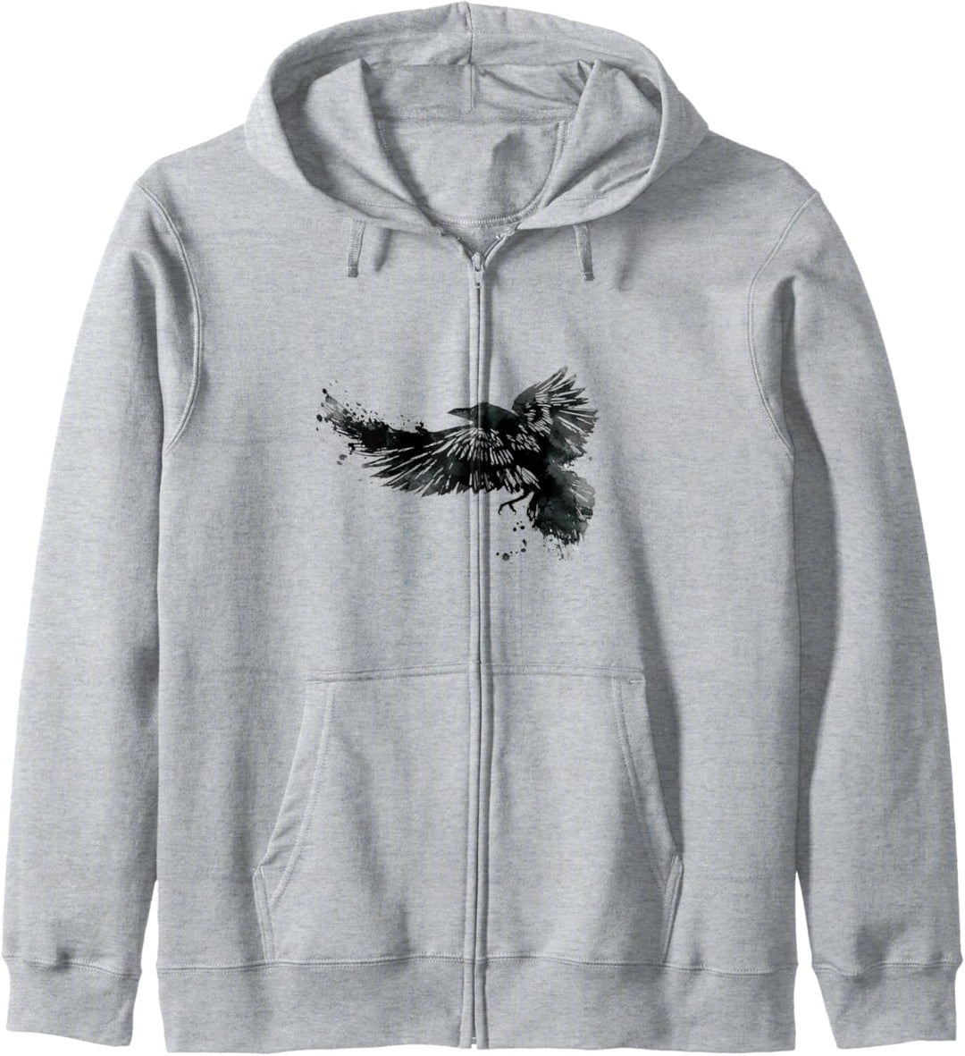 Rabe TShirt Krähe Raabe T-shirt Damen Herren Shirt schwarz Kapuzenjacke