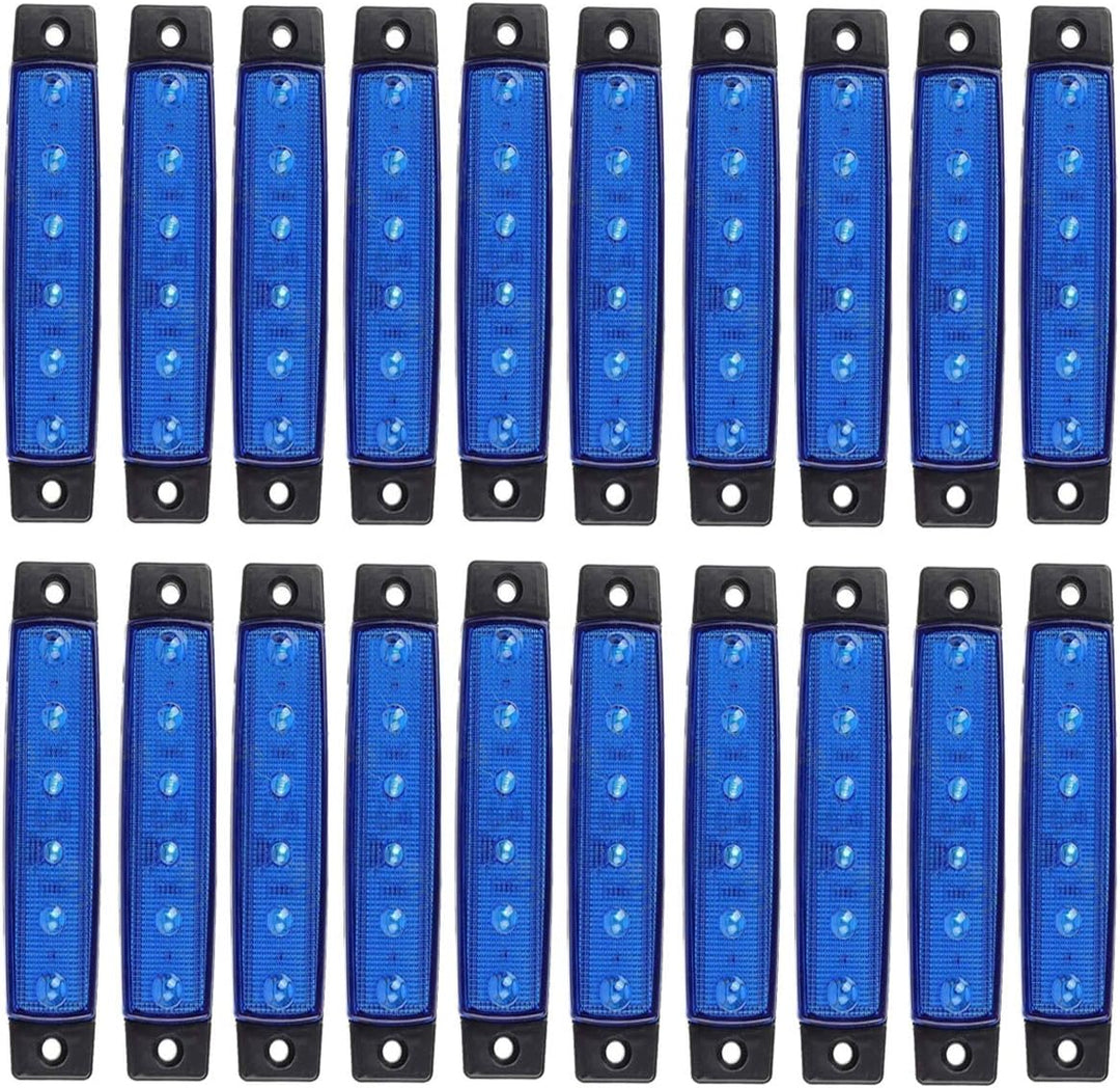 KYYET LED-Seitenmarkierungsleuchten, 6 LEDs, 2835 SMD, für LKW, Anhänger, Wohnmobil, Pickup, Traktor