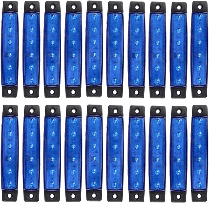 KYYET LED-Seitenmarkierungsleuchten, 6 LEDs, 2835 SMD, für LKW, Anhänger, Wohnmobil, Pickup, Traktor