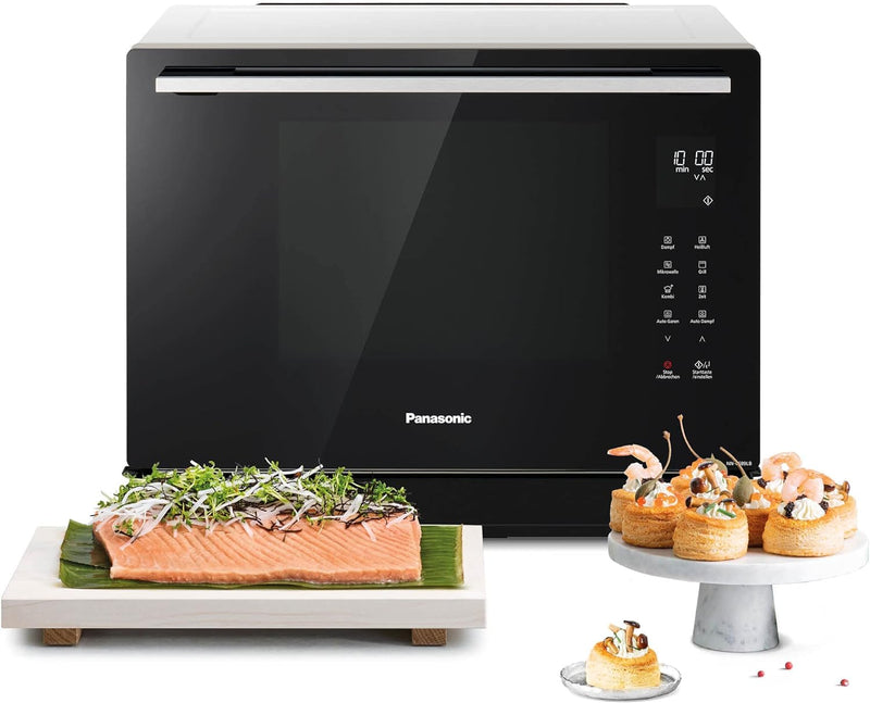 Panasonic NN-CS89LBGPG 4in1 Kombi Mikrowelle Dampfbackofen, 1000, 31 liters, Schwarz-Edelstahl