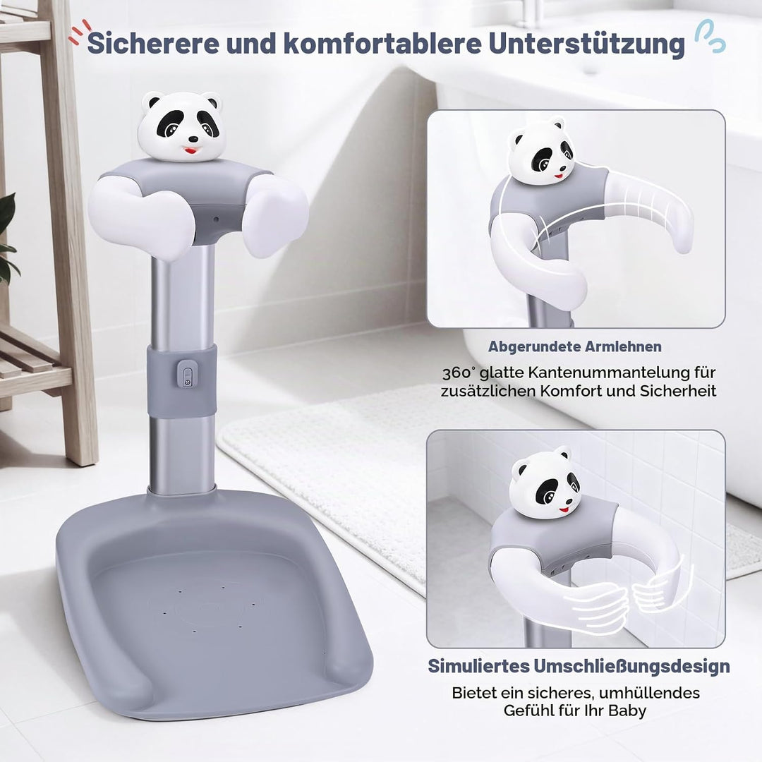 Baby Dusche Ständer, Baby Badewannenständer Duschständer mit AntiRutsch-Basis, 6 Stufige Höhenverste