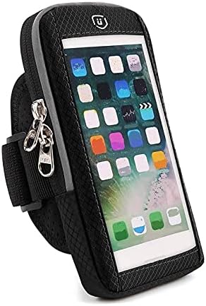 Waterproof Reflective Armband Case with Touchscreen with 2 Compartments Sport Running Walking Cyclin
