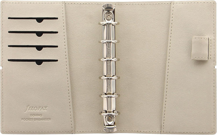 Filofax Domino Persönlicher Organiser Gummibandverschluss nachfüllbar A5, Schwarz schwarz Single, sc