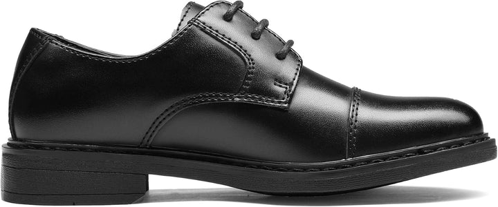 Bruno Marc Schnürhalbschuhe Jungen Anzugschuhe Derby Oxford Hochzeit Party Schuhe 32 EU Schwarz, 32