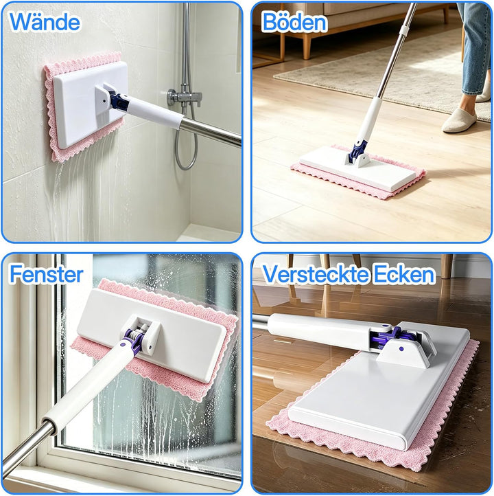 Wischmopp mit Druck-Klemm-System, Kontaktlos