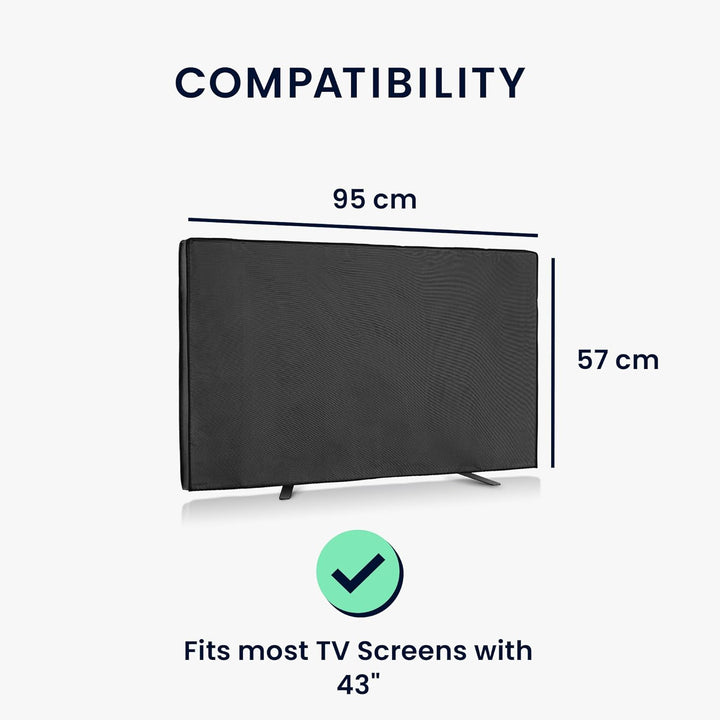 kwmobile 43" TV Outdoor TV Abdeckung - Fernseher Hülle Bildschirmschutz - Schutzhülle wetterfest - S