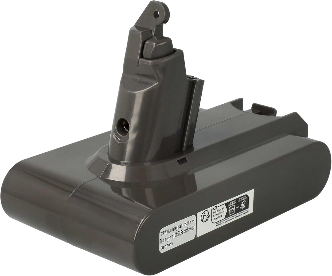 1x Akku Ersatz für Dyson 967810-23 | 967810-21 für Staubsauger Schwarz (2500 mAh, 21,6 V, Li-Ion)
