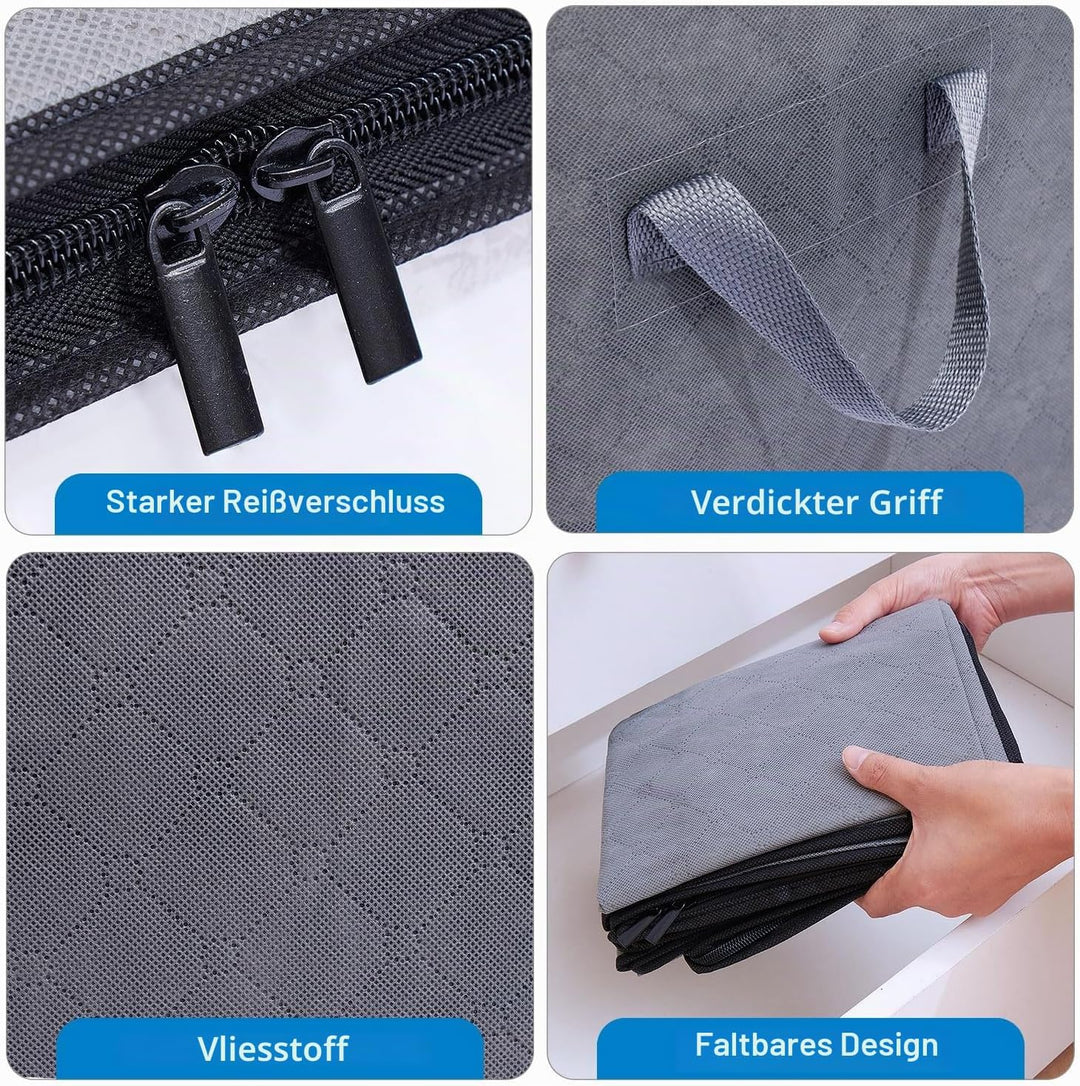 6 Stück Aufbewahrungstasche 90L Aufbewahrung Boxen, Aufbewahrungsbox | Faltbare Kleiderboxen Aufbewa