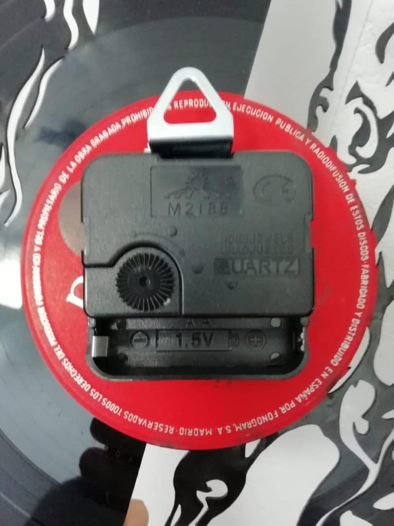 VINY WOODY Rock Elektronische Schallplattenuhr aus Vinyl, Musik, Pop Rock, Wanddekoration, britische