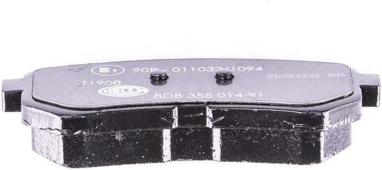 HELLA PAGID 8DB 355 014-911 Bremsbelagsatz - T1908 - Dicke/Stärke: 16.5mm - Bremssystem: Mando - mit