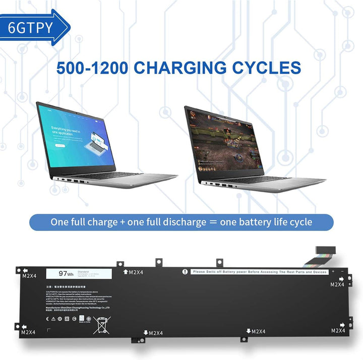 6GTPY 5XJ28 GPM03 Laptop Akku für Dell XPS 15 9550 9560 9570 7590 P56F001 P56F002 Precision 5510 552