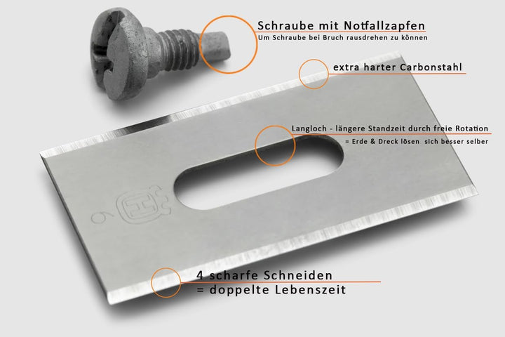 Husqvarna Automower Endurance Klingen | 6 Messer mit Schrauben | Langloch | Länger Haltbare Qualität