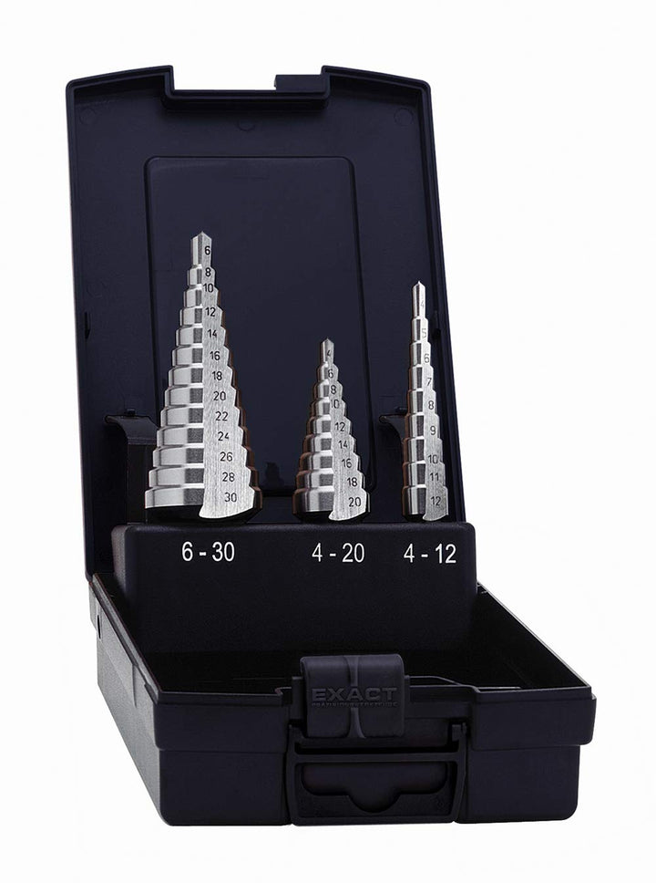 Exact Stufenbohrer Set, 4-12/4-20/6-30mm, HSS