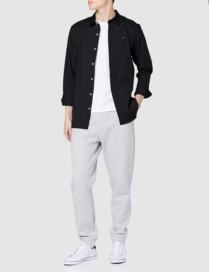 Tommy Jeans Herren Hemd Original Stretch Langarm XXS Black (Tommy Black), XXS Black (Tommy Black)