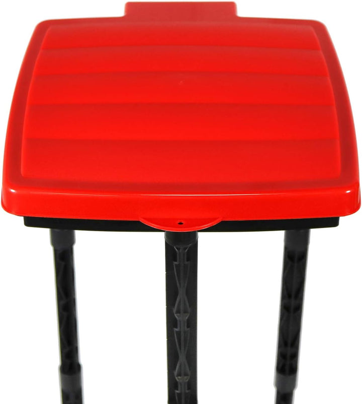 com-four® Müllsackständer mit Deckel - in 3 möglichen Höhen aufbaubar - optimal für Heim, Garten, We