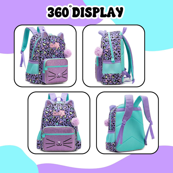 HTgroce Schulrucksack Mädchen Teenager Schultasche Schulranzen Set Rucksack für Mädchen Schule Freiz