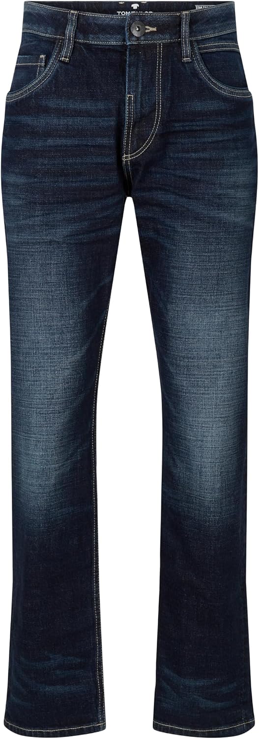Tom Tailor Herren Trad Relaxed Jeans 32W / 32L 10282 - Dark Stone Wash Denim, 32W / 32L 10282 - Dark