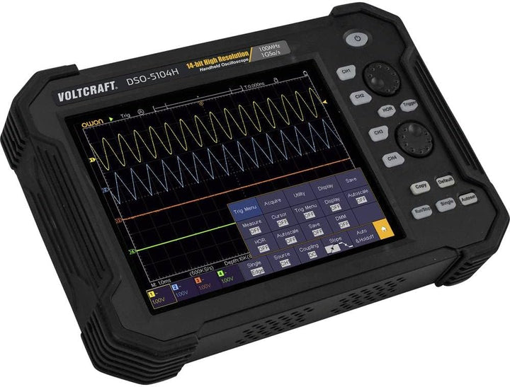 VOLTCRAFT DSO-5104H Hand-Oszilloskop 100 MHz 4-Kanal 1 GSa/s 40 Mpts 14 Bit Digital-Speicher (DSO),