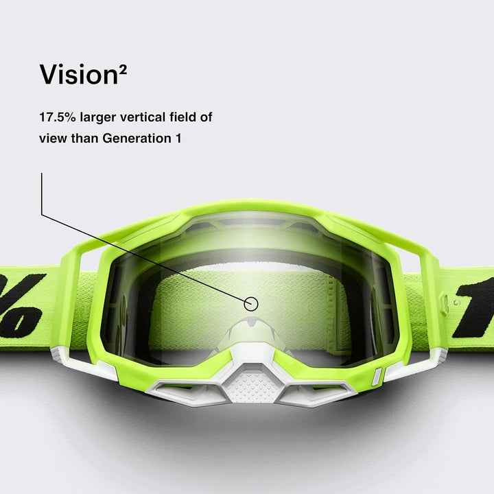 Unbekannt 100% Accuri 2 Motocross & Mountainbike Erwachsene Goggles - MX, MTB, Dirt Bike, Power Spor